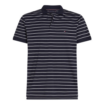 Tommy Hilfiger  - Tommy Hilfiger - Liquid cotton regular | Polo T-shirt Marineblå