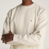 Tommy Hilfiger  - Tommy Hilfiger - Essential fleece crew neck | Sweatshirt Heathered Oatmeal