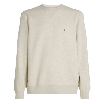 Tommy Hilfiger  - Tommy Hilfiger - Essential fleece crew neck | Sweatshirt Heathered Oatmeal