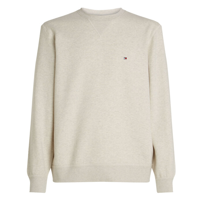 Tommy Hilfiger  - Tommy Hilfiger - Essential fleece crew neck | Sweatshirt Heathered Oatmeal