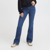 Pulz Jeans ( Dame )  - PULZ - PZBECCA UHW BOOTCOUT LEG | JEANS MEDIUM BLUE