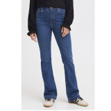 Pulz Jeans ( Dame )  - PULZ - PZBECCA UHW BOOTCOUT LEG | JEANS MEDIUM BLUE