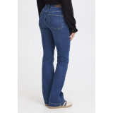 Pulz Jeans ( Dame )  - PULZ - PZBECCA UHW BOOTCOUT LEG | JEANS MEDIUM BLUE