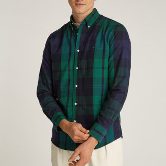 Tommy Hilfiger  - Tommy Hilfiger - Oxford blackwatch shirt | Skjorte Green Multi