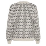 ICHI ( Dame ) - ICHI - IHBRIELLE CA3 | CARDIGAN OATMEAL BLACK