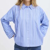 Pulz Jeans ( Dame )  - PULZ - PZMAIKEN LS SHIRT | SKJORTE MARINA BLUE