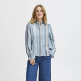 Pulz Jeans ( Dame )  - PULZ - PZTIONA SHIRT | SKJORTE KENTUCKY BLUE