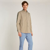 Tommy Hilfiger  - Tommy Hilfiger - GMD twill solid shirt | Skjorte Sandalwood