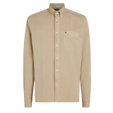 Tommy Hilfiger  - Tommy Hilfiger - GMD twill solid shirt | Skjorte Sandalwood