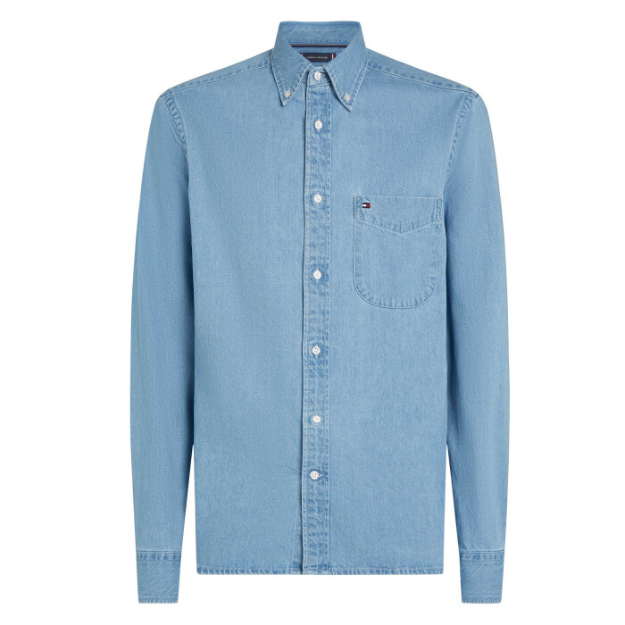 Tommy Hilfiger  - Tommy Hilfiger - Denim shirt | Skjorte Light Blue Denim