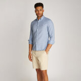 Tommy Hilfiger  - Tommy Hilfiger - Brushed linen solid shirt | Skjorte Shirt Blue