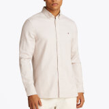 Tommy Hilfiger  - Tommy Hilfiger - Brushed linen solid shirt | Skjorte Sandalwood