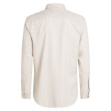 Tommy Hilfiger  - Tommy Hilfiger - Brushed linen solid shirt | Skjorte Sandalwood