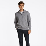 Tommy Hilfiger  - Tommy Hilfiger - Essential Terry half zip | Sweatshirt Grey Heather