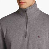 Tommy Hilfiger  - Tommy Hilfiger - Essential Terry half zip | Sweatshirt Grey Heather