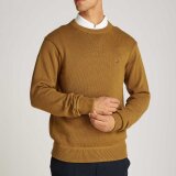 Tommy Hilfiger  - Tommy Hilfiger - Chunky cotton crew neck | Strik Country Brown