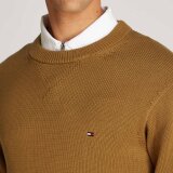 Tommy Hilfiger  - Tommy Hilfiger - Chunky cotton crew neck | Strik Country Brown