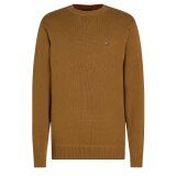 Tommy Hilfiger  - Tommy Hilfiger - Chunky cotton crew neck | Strik Country Brown