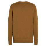 Tommy Hilfiger  - Tommy Hilfiger - Chunky cotton crew neck | Strik Country Brown