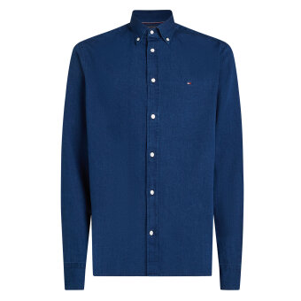 Tommy Hilfiger  - Tommy Hilfiger - TH chambray shirt | Skjorte Dark Blue Chambrey