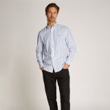 Tommy Hilfiger  - Tommy Hilfiger - TH flex poplin stripe shirt | Skjorte Optic White