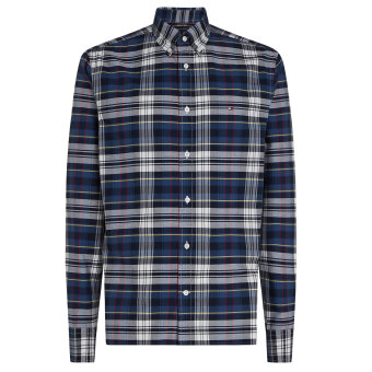 Tommy Hilfiger  - Tommy Hilfiger - Oxford heritage plaid shirt | Skjorte Aegean Sea