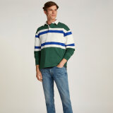 Tommy Hilfiger  - Tommy Hilfiger - Multi stripe block rugby | Sweatshirt Ivory Petal