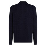 Tommy Hilfiger  - Tommy Hilfiger - Cable zip through | Cardigan Marineblå