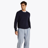 Tommy Hilfiger  - Tommy Hilfiger - Structure crew neck | Strik Marineblå