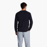 Tommy Hilfiger  - Tommy Hilfiger - Structure crew neck | Strik Marineblå