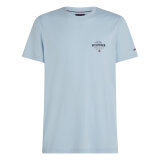 Tommy Hilfiger  - Tommy Hilfiger - Monotype american tee | T-shirt Breezy Blue