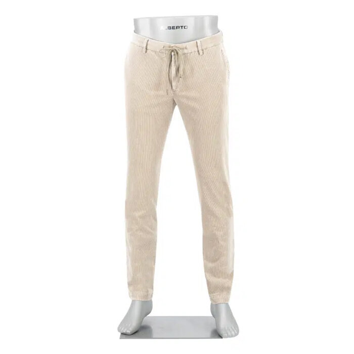 Alberto - Alberto - Lou corduroy pants | Fløjlsbuks Light Beige