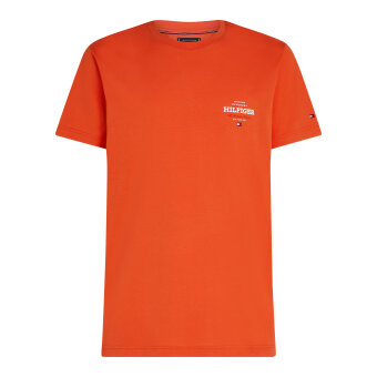 Tommy Hilfiger  - Tommy Hilfiger - Monotype american tee | T-shirt Brilliant Orange