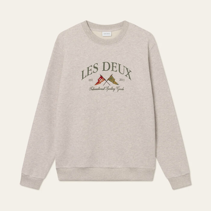 LES DEUX - Les Deux - Ivy league | Sweatshirt Oatmeal Mel