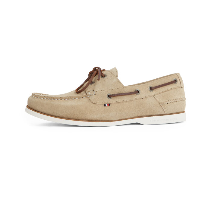 Tommy Hilfiger  - Tommy Hilfiger - Boat suede shoes | Sko Beige