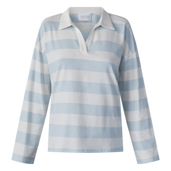 Sisters Point ( Dame ) - SISTERS POINT - VIVA-POLO | POLO T-SHIRT CREAM LIGHT BLUE