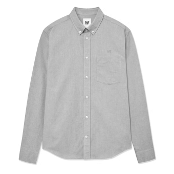 Double A by Wood Wood - Wood Wood Double A - Adam shirt | Skjorte Charcoal Grey