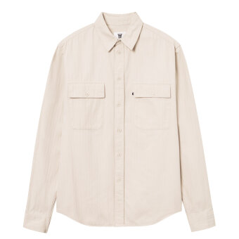 Double A by Wood Wood - Wood Wood Double A - Axl herringbone shirt | Skjorte Sand Grey