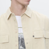 Double A by Wood Wood - Wood Wood Double A - Axl herringbone shirt | Skjorte Sand Grey