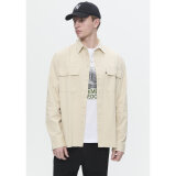 Double A by Wood Wood - Wood Wood Double A - Axl herringbone shirt | Skjorte Sand Grey