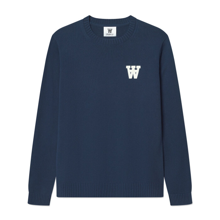 Double A by Wood Wood - Wood Wood Double A - Tay crew neck | Dark Navy