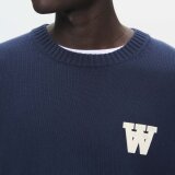 Double A by Wood Wood - Wood Wood Double A - Tay crew neck | Dark Navy