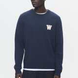 Double A by Wood Wood - Wood Wood Double A - Tay crew neck | Dark Navy