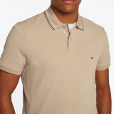 Tommy Hilfiger  - Tommy Hilfiger - Placket regular | Polo T-shirt Sandalwood