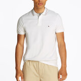 Tommy Hilfiger  - Tommy Hilfiger - Placket regular | Polo T-shirt Hvid