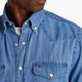 Tommy Hilfiger  - Tommy Hilfiger - Western denim shirt | denim Skjorte Blue Denim