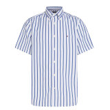 Tommy Hilfiger  - Tommy Hilfiger - Flex poplin shirt | K/Æ Skjorte Wedge Blue