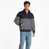 Tommy Hilfiger  - Tommy Hilfiger - Placed stribe | Sweatshirt Navy Ecru