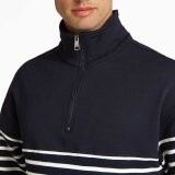 Tommy Hilfiger  - Tommy Hilfiger - Placed stribe | Sweatshirt Navy Ecru