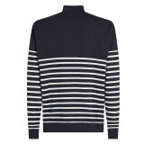 Tommy Hilfiger  - Tommy Hilfiger - Placed stribe | Sweatshirt Navy Ecru